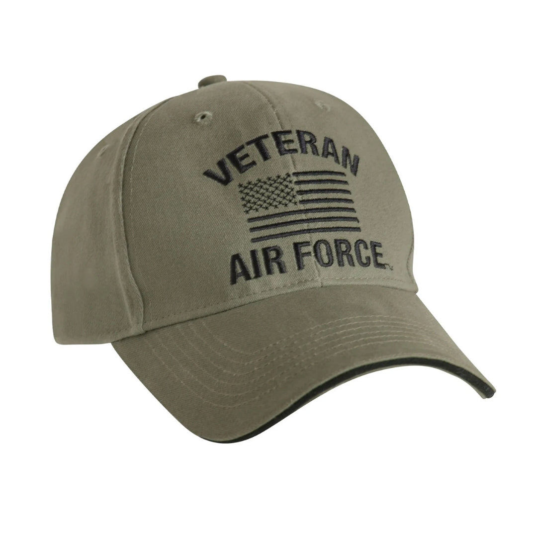 Vintage Veteran Low Profile Cap – Air Force, Marines & Navy Brushed Cotton Twill Hat