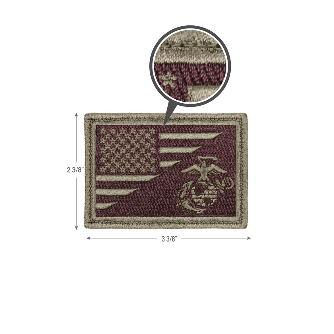 1891: Us Flag/USMC Eagle, Globe and Anchor Morale Patch