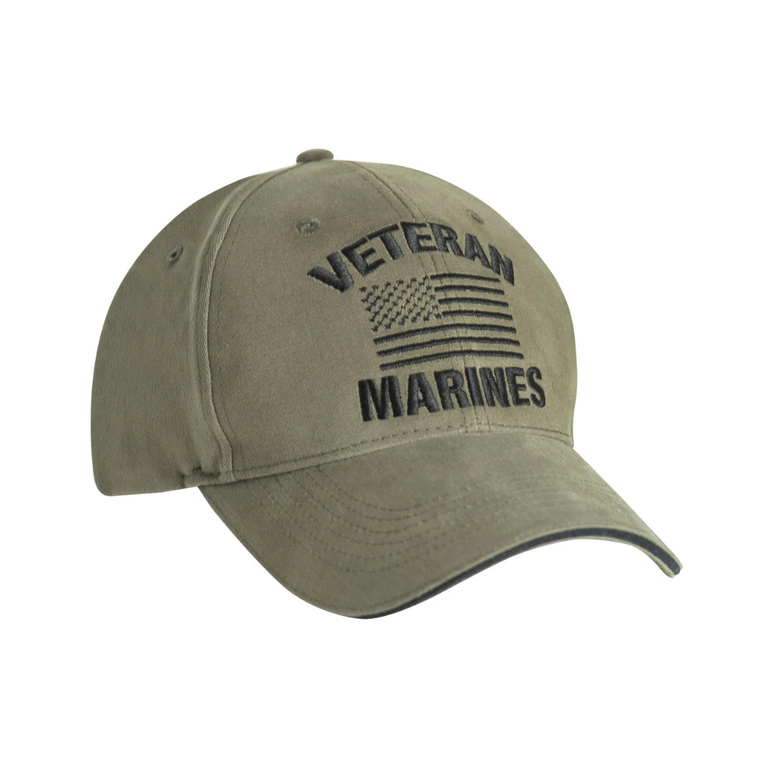 Vintage Veteran Low Profile Cap – Air Force, Marines & Navy Brushed Cotton Twill Hat