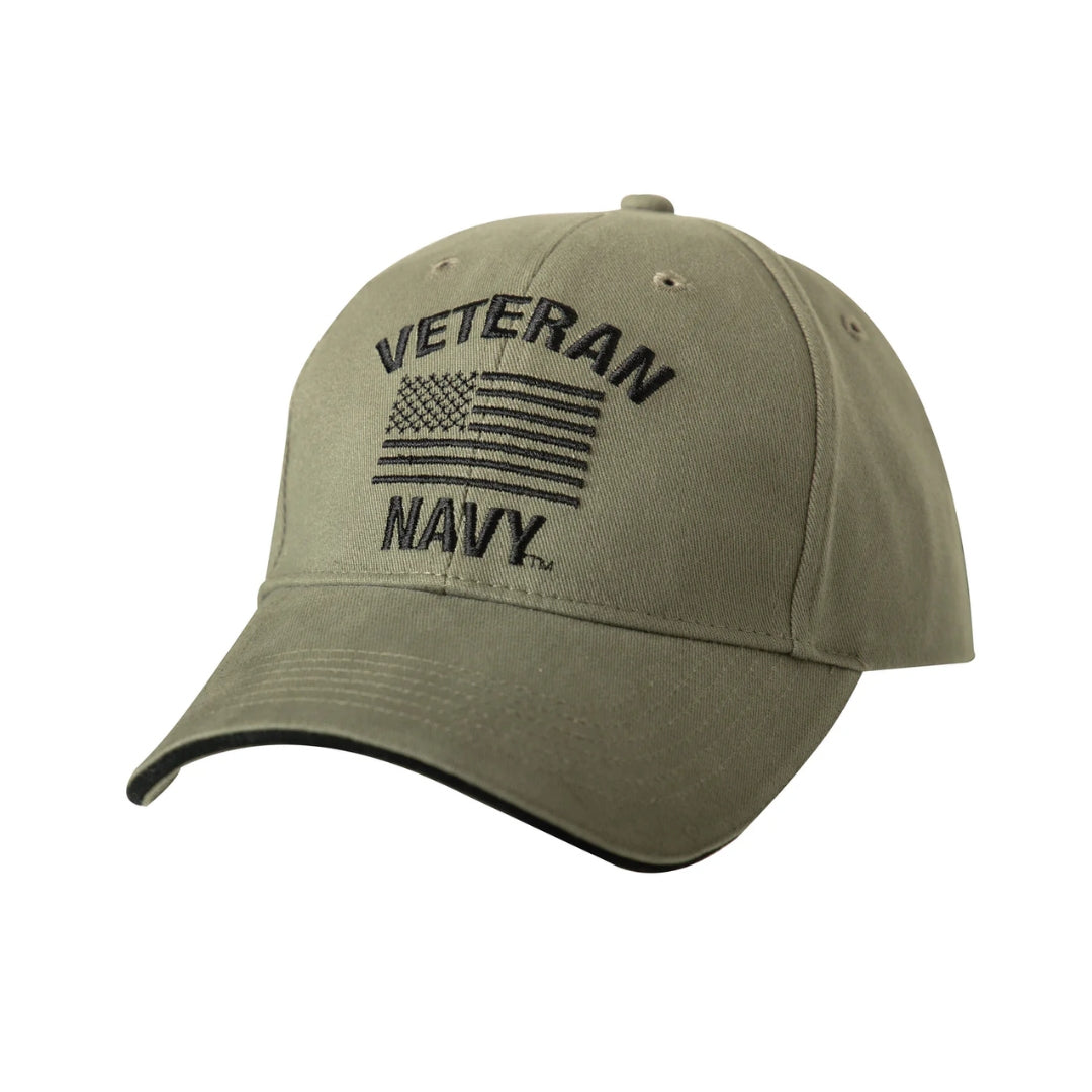 Vintage Veteran Low Profile Cap – Air Force, Marines & Navy Brushed Cotton Twill Hat