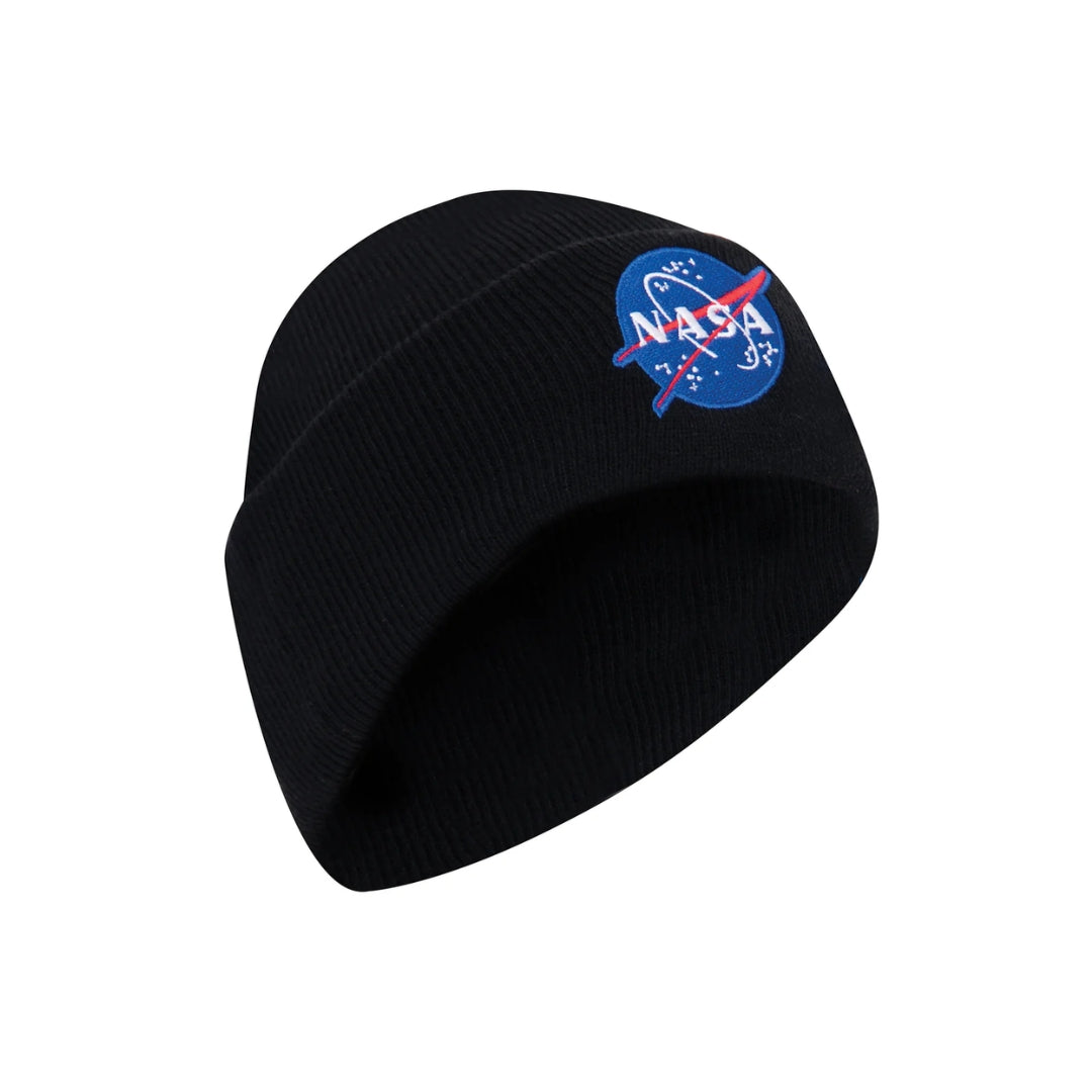 Deluxe NASA Meatball Logo Embroidered Watch Cap Black
