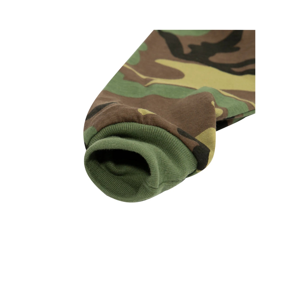 Kids Long Sleeve Camo T-Shirt Woodland camo
